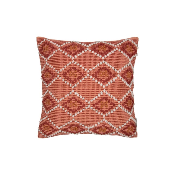 Throw Pillow Pink Bohemian 20 x 20 Cotton Graphic Geometric Accent Pillow NWT - Picture 4 of 5